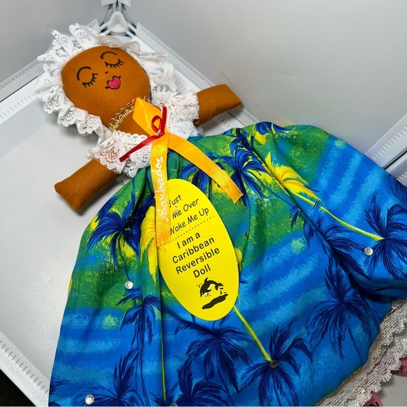 I Love Rema Caribbean New w Tag Cloth Reversible Doll - Picture 5 of 5